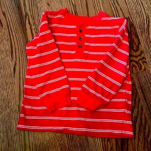 Simple Joys by Carters Kids Size 3T Red with white stripe Henley
